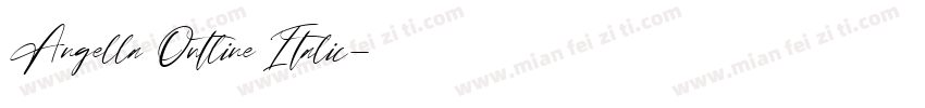 Angella Outline Italic字体转换